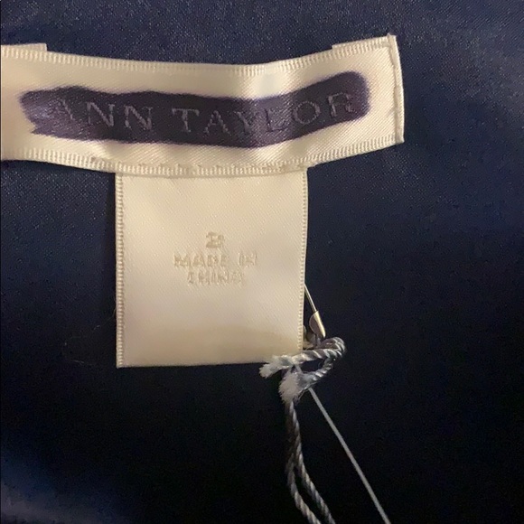 Ann Taylor Celebrations blue strapless silk dress - Picture 9 of 11